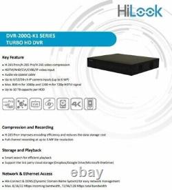 Hikvision Hilook Turbo Hd 1080p H. 265 Enregistreur Vidéo Numérique Cctv 4 Canaux Hik