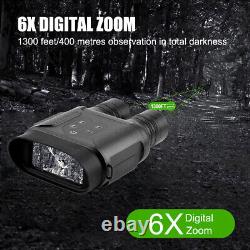 Jumelles de vision nocturne numérique avec enregistrement vidéo infrarouge de taille complète NV2000
