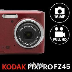 Kodak PIXPRO FZ45 appareil photo numérique 16MP rouge (boîte manquante)