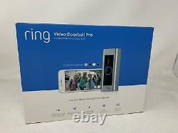 Nouveau Ring Video Doorbell Pro Wifi Caméra Hd 1080p Vision De Nuit Satin Nickel
