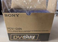 Nouvelle boîte 10 x Sony PDV-124N Cassette vidéo numérique DVCAM 124 minutes