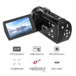 ORDRO HDV-V17 2.7K Caméra vidéo numérique Caméscope Portable Enregistreur DV Nouveau O0I0