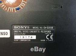 Platine Magnétoscope Sony Gv-d200e Pal Digital8 Hi8 Video8 Digital 8