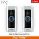 Ring Pro Video Doorbell Vidéo Hd 1080p Avec Les Alertes Activées De Mouvement 2 Packs