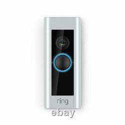 Ring Video Doorbell Pro Hardwired Inclut Carillon (1ère Génération) 1080p Hd Wi-fi