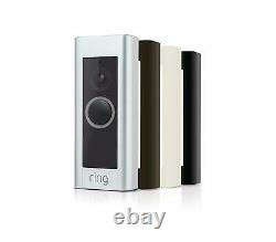 Ring Video Doorbell Pro Hardwired Inclut Carillon (1ère Génération) 1080p Hd Wi-fi