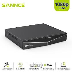 SANNCE 16CH 1080P Lite DVR CCTV 5IN1 Enregistreur Vidéo Numérique Alertes Email Application Push