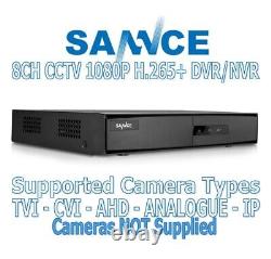 SANNCE 5-en-1 8CH CCTV 1080P Enregistreur Vidéo Numérique DVR (WD 2TB HD) 389