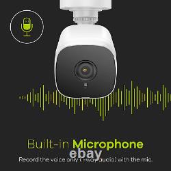 Sannce 5mp Super Hd Maison Audio Vidéosurveillance Caméra De Sécurité Système 8ch Dvr Night Vision