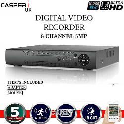 Sécurité CCTV 5 en 1 AHD 5MP Hybride DVR 8CH Enregistreur Vidéo Numérique BNC VGA HDMI