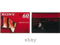 Sony 10dvm60r3 Mini DV 60 Vidéocassette Numérique 30set Fabriqué Au Japon