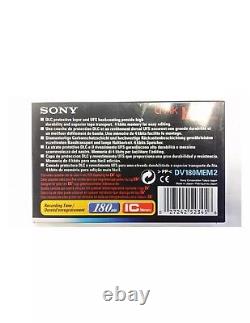 Sony DV180MEM2 DV 180 Cassette vidéo numérique IC Memory X43 Lot en vrac -VM0132