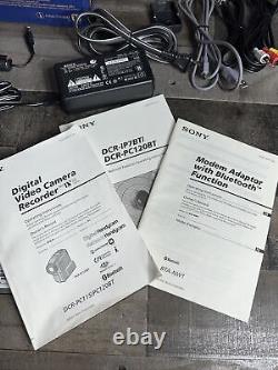 Sony Dcr-pc120 Bt Enregistreur De Caméra Vidéo Numérique, Boîte D'origine Et Accessoires