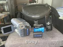 Sony Dcr-trv460ntsc Enregistreur Numérique De Caméra Vidéo Handycam Et Pièces De Chargeur Mineur