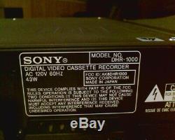 Sony Dhr-1000 Lecteur Vidéo Numérique / Magnétoscope Minidv DV Dvcam Pull Out À Distance