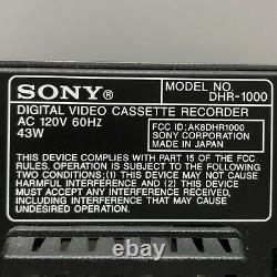 Sony Dhr-1000 Minidv DV Dvcam Digital Video Player Enregistreur Vcr Deck