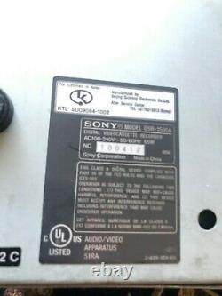 Sony Dsr-1500a Dvcam Enregistreur De Cassette Vidéo Numérique Basses Heures