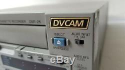 Sony Dsr-25 Enregistreur Cassette Vidéo Numérique Mini Dv, Dvcam 16x10 Drum Hrs Seulement