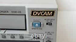 Sony Dsr-25 Enregistreur Numérique De Cassette Vidéo Dvcam Ntsc Pal Mini DV Firewire Port