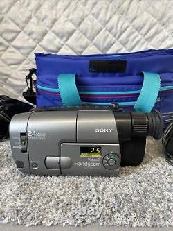 Sony Enregistreur De Caméra Vidéo 8 Handycam Ccd-trv21, 24x Zoom Numérique Steady Shot