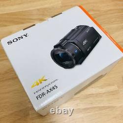 Sony Fdr-ax45 Enregistreur De Caméra Vidéo Numérique 4k Handy Cam Utilisé Noir Testé Japon