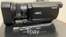 Sony Fdr-ax700 Enregistreur De Caméra Vidéo Numérique 4k Handy Cam Box Manuel Excellent