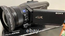 Sony Fdr-ax700 Enregistreur De Caméra Vidéo Numérique 4k Handy Cam Box Manuel Excellent