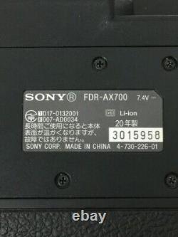 Sony Fdr-ax700 Enregistreur Vidéo 4k Numérique Cam Pratique Très Bon Avec Adaptateur