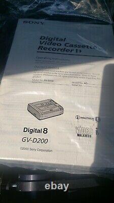 Sony Gv-d200 Digital8 Hi8 Video8 Digital 8 Player Recorder Gvd200 Navtech System