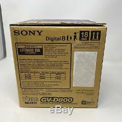 Sony Gv-d800 Hi8 8 MM Digital8 Walkman Vidéo Lecteur Enregistreur Portable Nouveau Ouvert