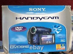 Sony Handycam Dcr-dvd91e Enregistreur Numérique De Disque Vidéo + Objectifs Xtra + Disques