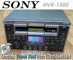 Sony Hvr-1500 Enregistreur Vidéo Hd Numérique Avec Hd-sdi Outut Option Heures Bas