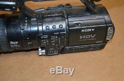 Sony Hvr-z1u Caméscope Enregistreur Vidéo Numérique Hd Pour Pièces Ou Réparation