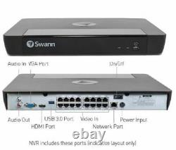 Swann Digital Ip Nvr 8580 Enregistreur Vidéosurveillance 16 Canaux 4k Ultra Hd No Disque Dur