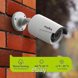 Système de caméra de sécurité CCTV SANNCE 3MP 8MP 8CH POE IP NVR vidéo extérieure avec audio