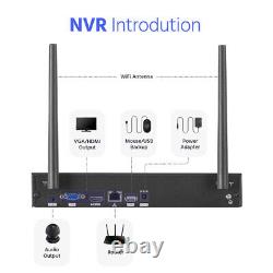 Système de vidéosurveillance sans fil ANNKE 3MP avec audio bidirectionnel, caméra IP Wifi 5MP et NVR 10CH Alertes