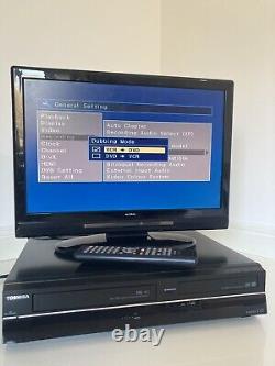 Toshiba DVR19DT Enregistreur DVD VHS Combo Copie VHS sur DVD