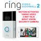 Video Ring 2 Sonnette Activé Par Le Mouvement 1080hd Vidéo 2 Voies De Conversation Night Vision Cam