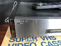 Vtg Sony Slv-r5uc S-vhs Salut-fi Stéréo Enregistreur Cassette Vidéo Numérique Pic A001