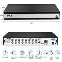 ZOSI 8/16 Canal 1080P HD CCTV DVR Enregistreur Vidéo HDMI VGA pour Système de Sécurité