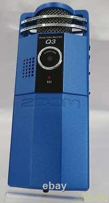 Zoom Q3 Hd 2.4 Po. LCD Full Hd Enregistreur Vidéo Numérique Bleu Du Japon